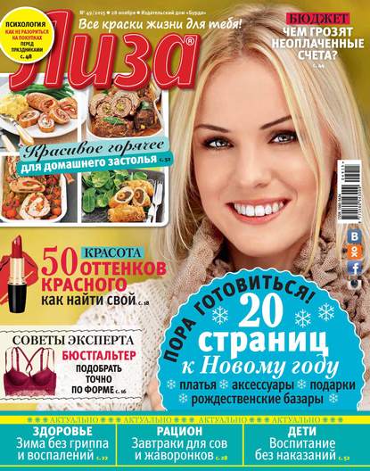 Скачать книгу Журнал «Лиза» №49/2015