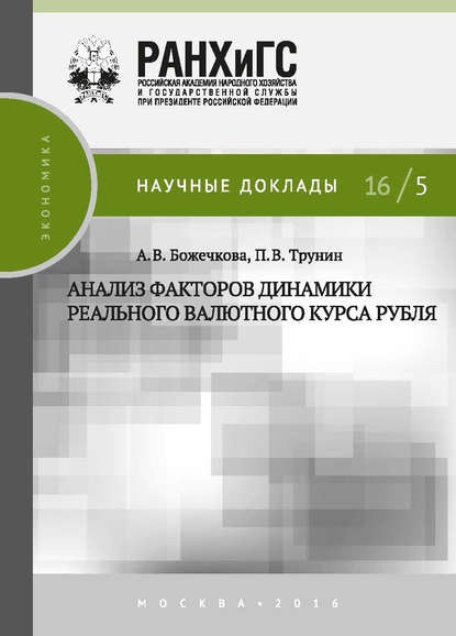 Скачать книгу Анализ факторов динамики реального валютного курса рубля