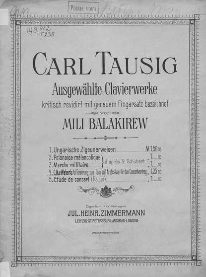 Скачать книгу C. M. v. Weber's Aufforderung zum Tanz mit Arabesken fur den Concertvortrag