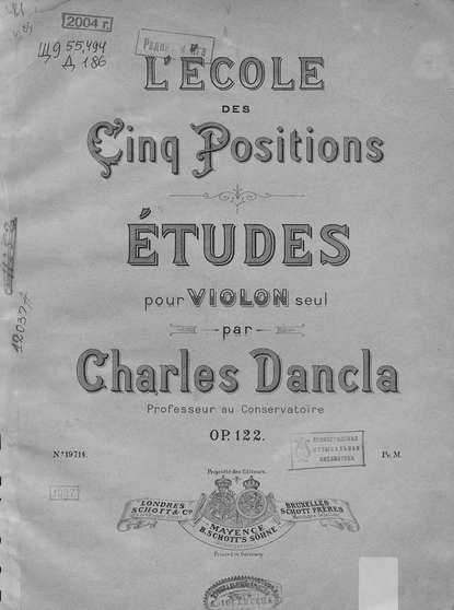 Скачать книгу Etudes pour Violon seul par Charles Dancla