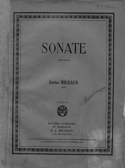 Скачать книгу Sonate pour Piano