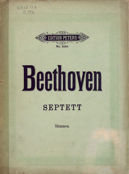 Скачать книгу Septett v. L. van Beethoven