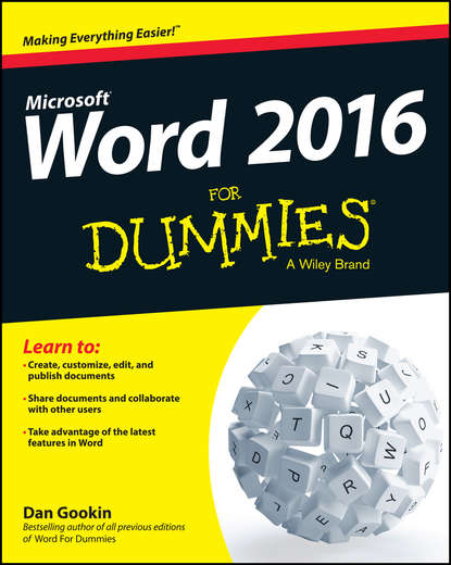 Скачать книгу Word 2016 For Dummies