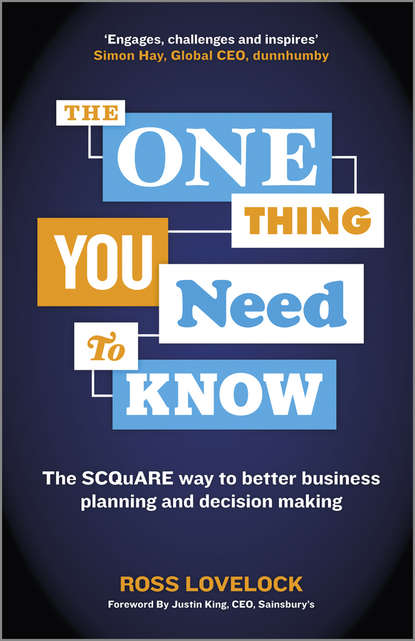 Скачать книгу The One Thing You Need to Know. The SCQuARE way to better business planning and decision making