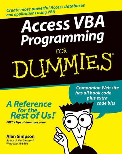 Скачать книгу Access VBA Programming For Dummies
