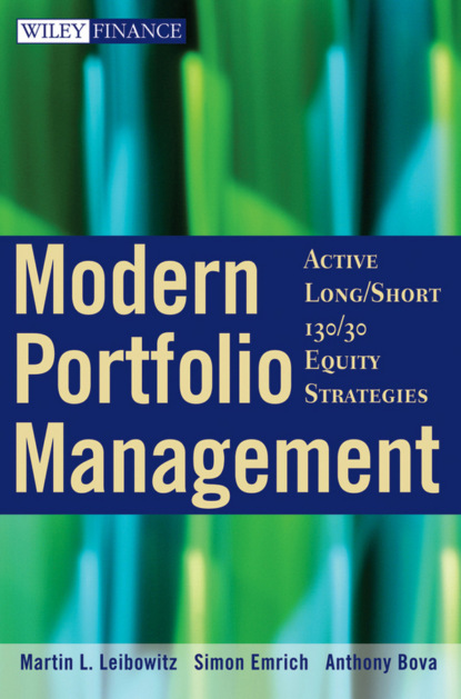 Скачать книгу Modern Portfolio Management. Active Long/Short 130/30 Equity Strategies