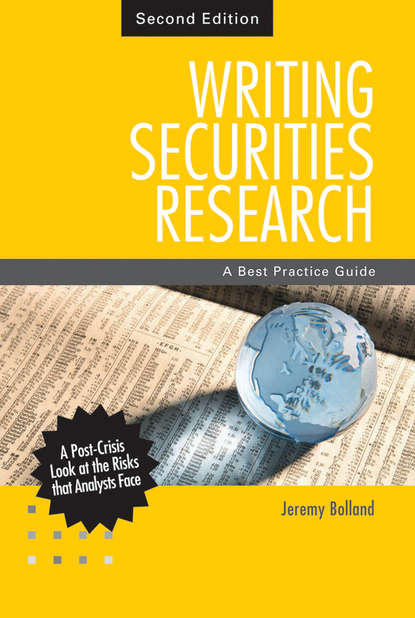 Скачать книгу Writing Securities Research. A Best Practice Guide