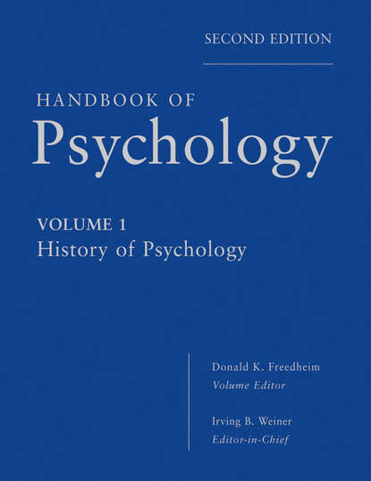 Handbook of Psychology, History of Psychology