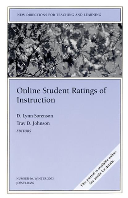 Скачать книгу Online Student Ratings of Instruction