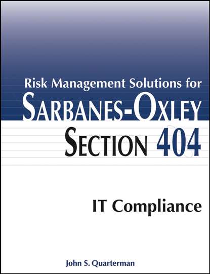 Скачать книгу Risk Management Solutions for Sarbanes-Oxley Section 404 IT Compliance