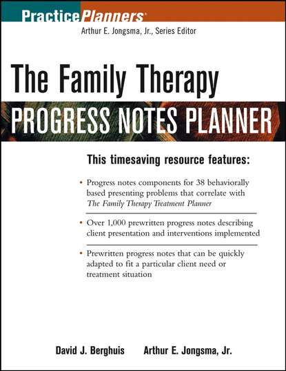 The Family Therapy Progress Notes Planner