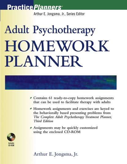 Скачать книгу Adult Psychotherapy Homework Planner