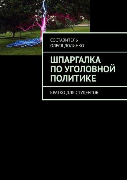 Скачать книгу Шпаргалка по уголовной политике. Кратко для студентов