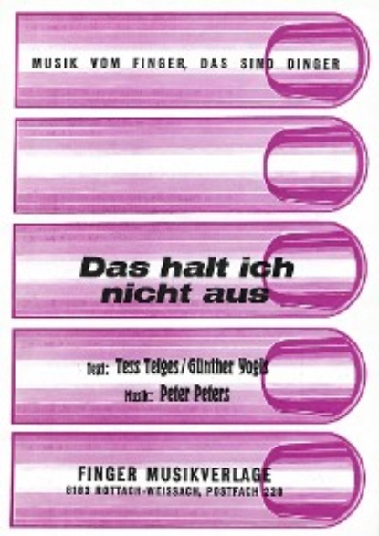 Скачать книгу Das halt ich nicht aus