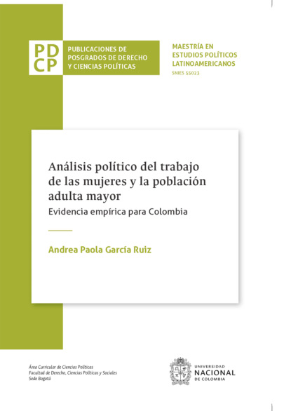 Скачать книгу Análisis político del trabajo de las mujeres y la población adulta mayor