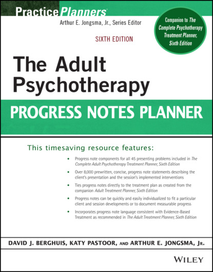 Скачать книгу The Adult Psychotherapy Progress Notes Planner