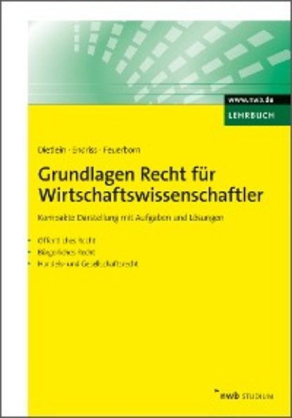 Скачать книгу Grundlagen Recht für Wirtschaftswissenschaftler