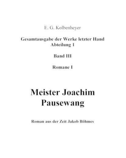 Скачать книгу Meister Joachim Pausewang