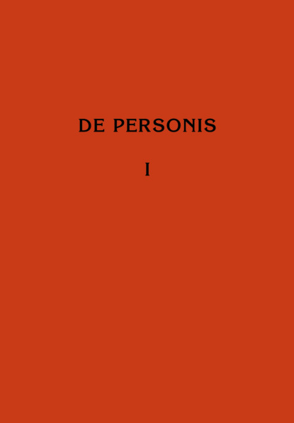 Скачать книгу De Personis / О Личностях. Сборник научных трудов. Том I