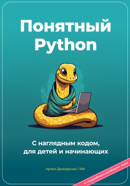 Скачать книгу Понятный Python. С наглядным кодом, для детей и начинающих