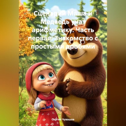 Скачать книгу Сценарий Маша и Медведь учат арифметику. Часть первая. Знакомство с простыми дробями