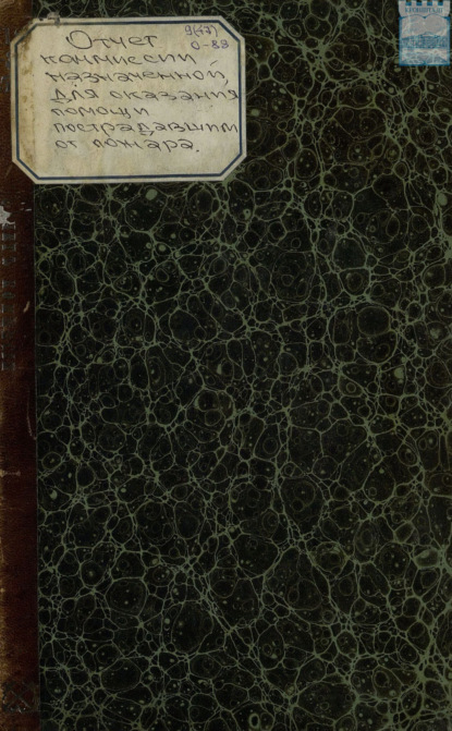 Скачать книгу Отчет комиссии назначенной Военным Губернатором и Главным Командиром Кронштадтского порта, Вице-Адмиралом П. В. Козакевичем, для оказания помощи пострадавшим от пожара, бывшего в Кронштадте с 20-го на 21-е октября 1874 года