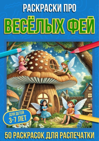 Скачать книгу Раскраски про весёлых фей