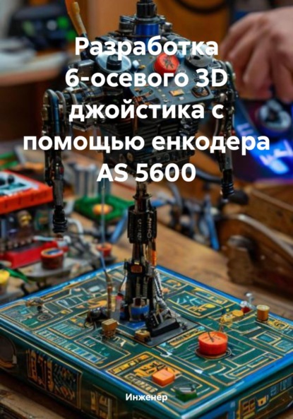 Скачать книгу Разработка 6-осевого 3D джойстика с помощью енкодера AS 5600