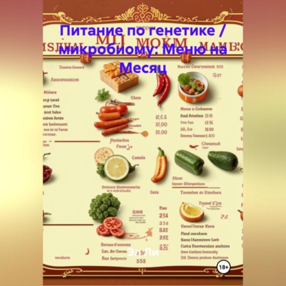 Скачать книгу Питание по генетике / микробиому: Меню на Месяц