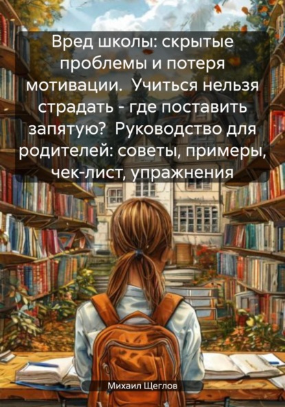 Скачать книгу Вред школы: скрытые проблемы и потеря мотивации. Учиться нельзя страдать – где поставить запятую? Руководство для родителей: советы, примеры, чек-лист, упражнения