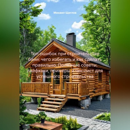 Скачать книгу Топ ошибок при строительстве бани: чего избегать и как сделать правильно. Полезные советы, лайфхаки, примеры и чек-лист для успешного строительства.