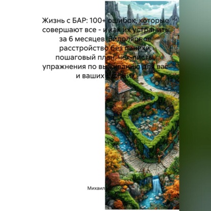 Скачать книгу Жизнь с БАР: 100+ ошибок, которые совершают все – и как их устранить за 6 месяцев. Биполярное расстройство без паники: пошаговый план, чек-листы, упражнения по выживанию для вас и ваших близких