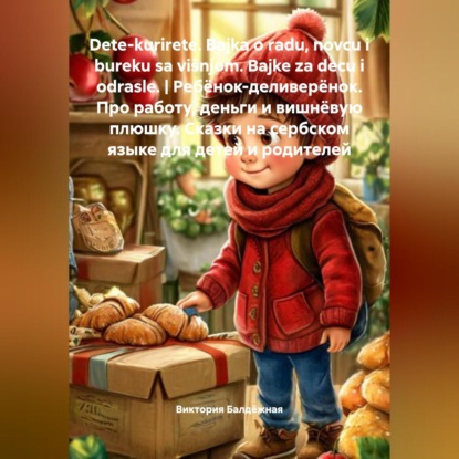 Dete-kurirete. Bajka o radu, novcu i bureku sa višnjom. Bajke za decu i odrasle. | Ребёнок-деливерёнок. Про работу, деньги и вишнёвую плюшку. Сказки на сербском языке для детей и родителей