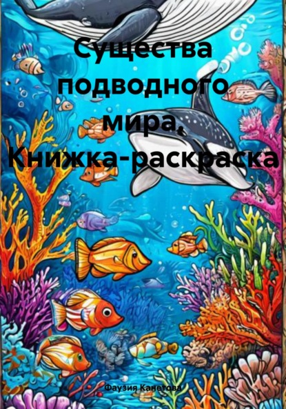 Скачать книгу Существа подводного мира. Книжка-раскраска