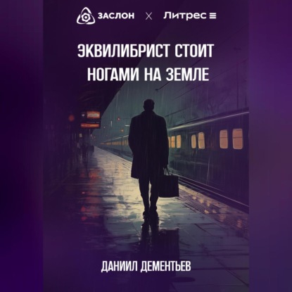 Эквилибрист стоит ногами на земле