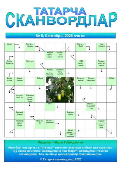 Скачать книгу Татарча сканвордлар №5 2025 ел