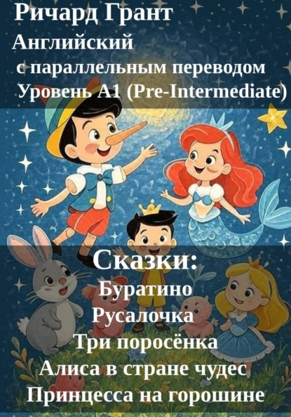 Скачать книгу Сказки: Буратино, Русалочка, Три поросёнка, Алиса в стране чудес, Принцесса на горошине.