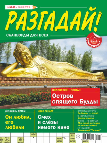 Скачать книгу Журнал «Разгадай! Сканворды для всех» №37-38/2025