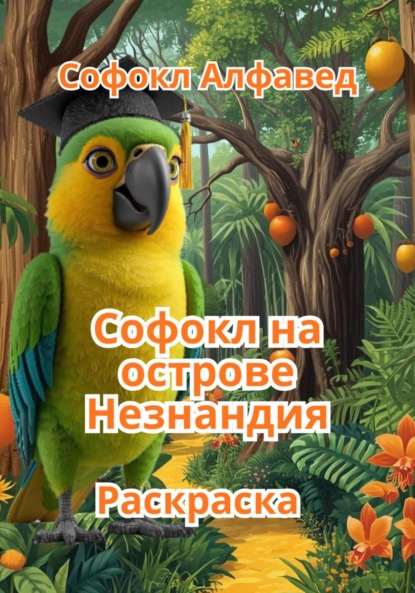 Книжка-раскраска «Попугай Софокл на острове Незнандия»