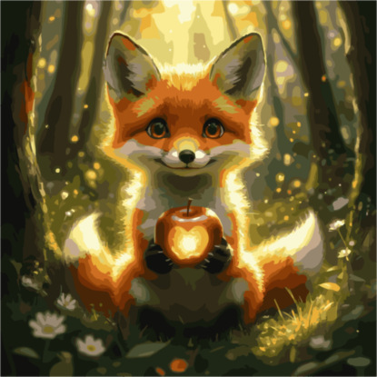 Скачать книгу Сказка-зарядка «Лисенок Фырк и волшебное яблоко»