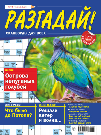 Скачать книгу Журнал «Разгадай! Сканворды для всех» №46/2025