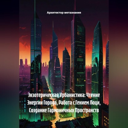 Скачать книгу Экзотерическая Урбанистика: Чтение Энергии Города, Работа с Гением Лоци, Создание Гармоничных Пространств