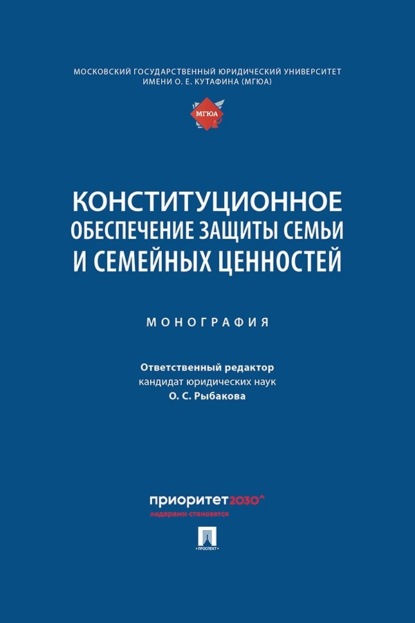 Скачать книгу Конституционное обеспечение защиты семьи и семейных ценностей