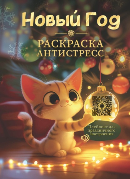 Скачать книгу Новогодняя. Раскраска-антистресс
