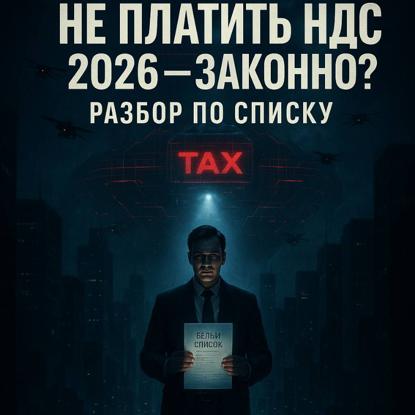 Скачать книгу Не платить НДС в 2026 законно? Разбор по списку