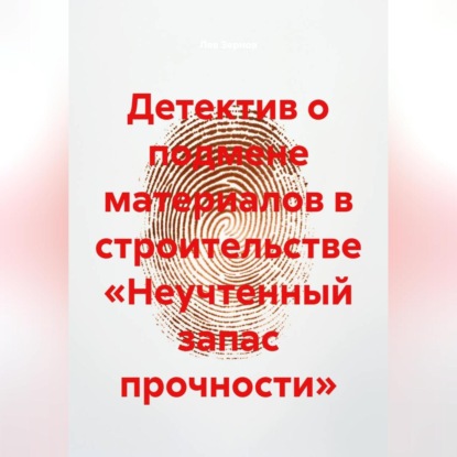 Скачать книгу Детектив о подмене материалов в строительстве «Неучтенный запас прочности»