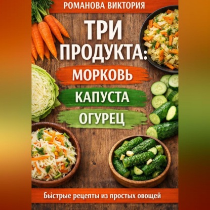 Скачать книгу Три продукта: морковь, капуста, огурец»