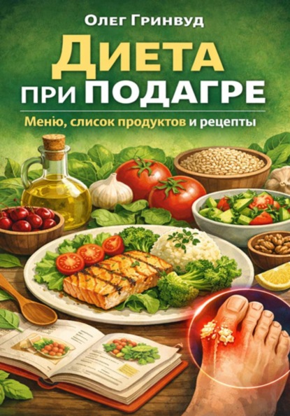 Скачать книгу Диета при подагре: меню, список продуктов и рецепты