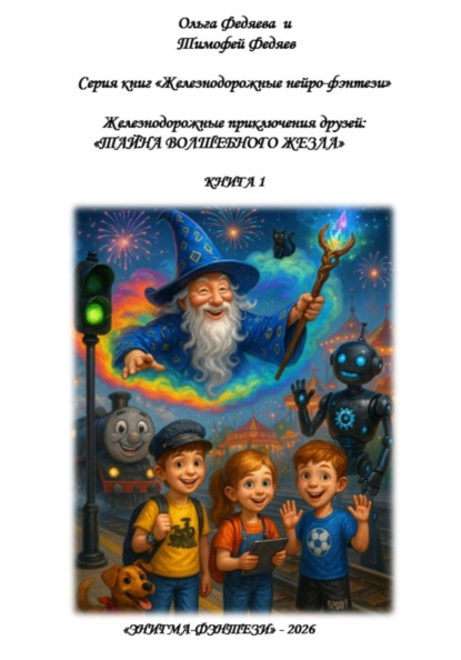 Скачать книгу Серия книг «Железнодорожные нейро-фэнтези».  Железнодорожные приключения друзей: «Тайна волшебного жезла». Книга 1