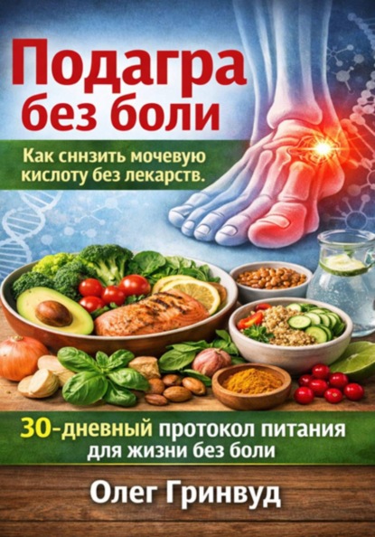 Скачать книгу Подагра без боли: Как снизить мочевую кислоту без лекарств